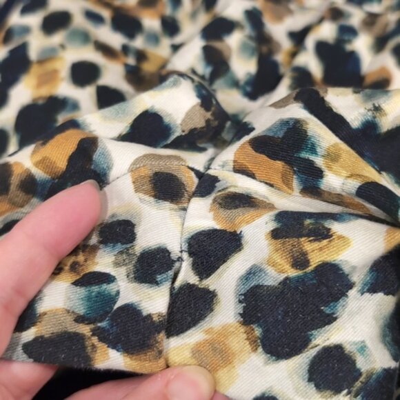 3/$20 Zara Abstract Leopard Print Trouser Pants Slim Cropped Ankle Taped Side - Picture 13 of 13